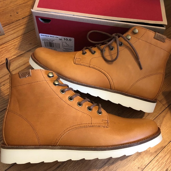 vans boots leather